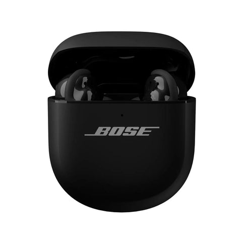 QuietComfort Ultra Earbuds 2nd Gen Dope Wireless Noise Canceling With Built In Microphone Immersive Audio USB C Charging Up To Six Hours Battery Life IPX4 Rating Black in charging case