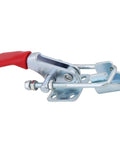 Heavy Duty Latch Type Toggle Clamps With Massive 360 Pound Holding Power For Tough Metal And Wood Assembly Jobs, red rubber grip