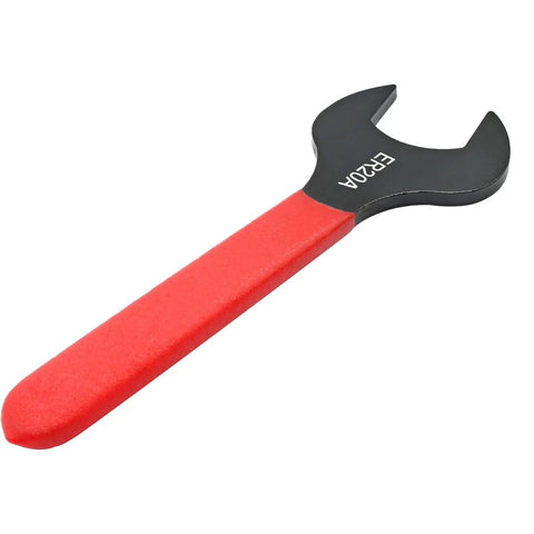 Collet Chuck Wrench For ER20A Lathe Clamping Nut 30mm Spanner Tool with red handle, pro grade beefy heavy duty durable HSS.