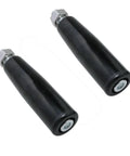 Rotary Hand Handles for Marine Winches and Trailer Jacks, Heavy Duty Handwheel Set, 2 Pack, M8 Threaded Handles with Nuts, black design.