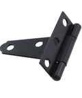 4Pcs 2 Inch Black T Shaped Iron Door Hinges With 6 Locating Screw Holes For Outdoor Use Galvanised Finish Suitable For Barn Gates Shutters Fences Rustproof Durable Easy To Install With Weather Resistant Construction close-up