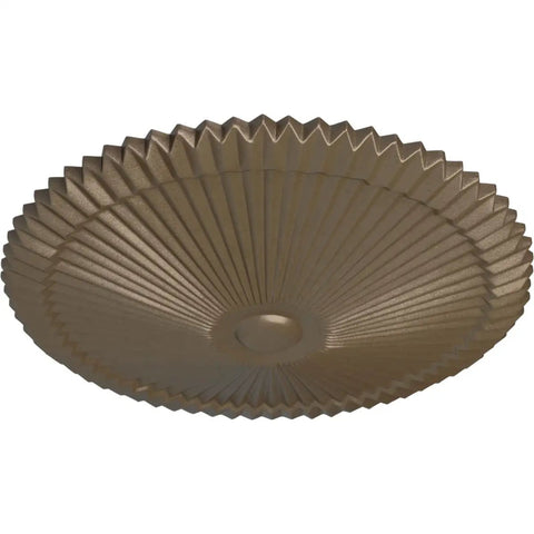 Dope Ceiling Medallion 24 Inch Outer Diameter 3 Inch Projection Fits Canopies Up To 5 Inches Warm Silver Finish Hand Painted Detail