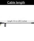 Universal Ham Radio Earpiece Adapter Cable Plug And Play All In One 2 Pin K Type To 3.5mm Female Headset Jack For BaoFeng, 52cm length