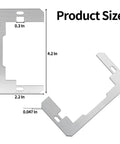 Galvanized Metal Outlet Spacers 2 Pack Flush Fit Device Leveling Plates 4.2 x 2.2 inches waterproof metal design