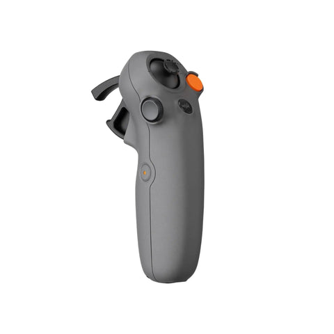 Gesture Ready Remote for Goggles 3 with wrist tracking, ergonomic layout, side view emphasizing core buttons within reach