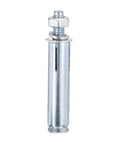 1/4 Inch Hex Nut Sleeve Anchors, 2-1/4 Inch Length, 20 Pack For Concrete Dry Brick And Block Walls, Carbon Steel Silver Finish