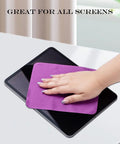 PerfectSight purple microfiber cleaning cloth (5.7x6.7 in) for screens, eyeglasses, phones and cameras