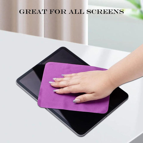 PerfectSight purple microfiber cleaning cloth (5.7x6.7 in) for screens, eyeglasses, phones and cameras