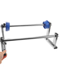 Manual Stretch Film Dispenser For Cargo Packaging And Wrapping Supplies With Durable Metal Plastic Assembly, Lightweight Design, Easy To Use Roll Holder, Reduces Collision Damage, Protects Goods During Shipping And Storage, metal frame