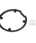 Chainring Guard For Mountain And Road Bikes 44T Sprocket Protector Crankset Shield Tough Dirt And Oil Guard With Easy Install 4 Hole Mount Fits M430 M590 M390, shown with mounting screws and washers