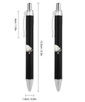Two Pack Ball Point Pens With Smooth Ink For Effortless Writing Comfortable Grip Durable PC Body Stylish Prints Everyday Carry
