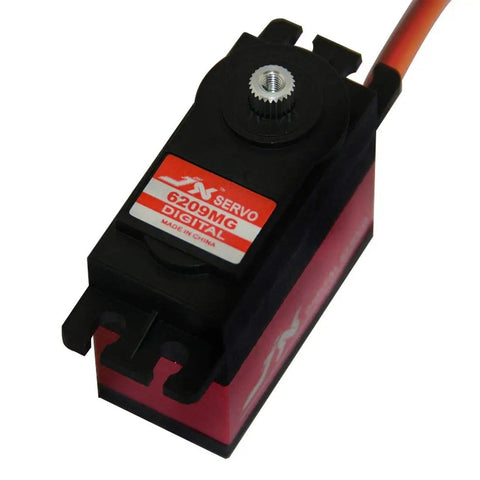 Beast Mode High Torque Digital Servo With Metal Gear 9kgcm At 6V 120 Degree Rotation close-up showing metal gear and wiring