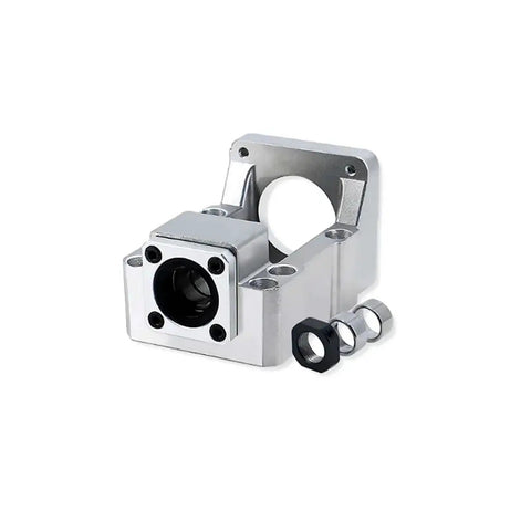 Straight Up Industrial Grade Cast Aluminum C7 Ball Screw Support Bearing Block Fits HM12 To HM15 Linear Guide Shafts For CNC Machines And Weekend Warriors Getting Real Work Done
