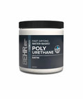 Premium Grade Water Based Interior Wood Stain Plus Polyurethane All In One Blend Satin Finish Rich Espresso Tone Eight Ounce Can on white background.