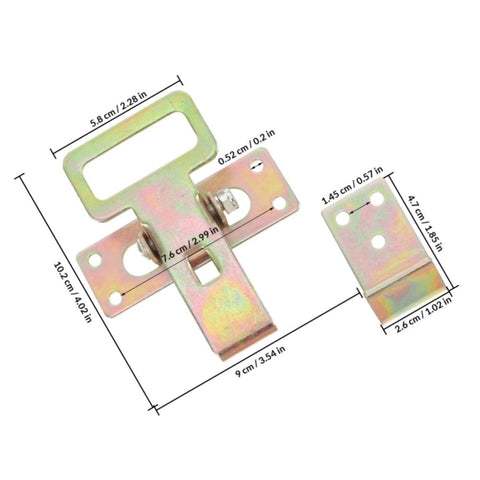 High Strength Iron Sofa Position Buckles For Couch And Sofa Easy Installation Furniture Connecting Kit dimensions shown