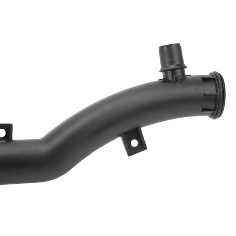 Side view of Water Coolant Hose Engine Curved Radiator Flange Pipe PP Material OE 1351VF, durable and leak-resistant