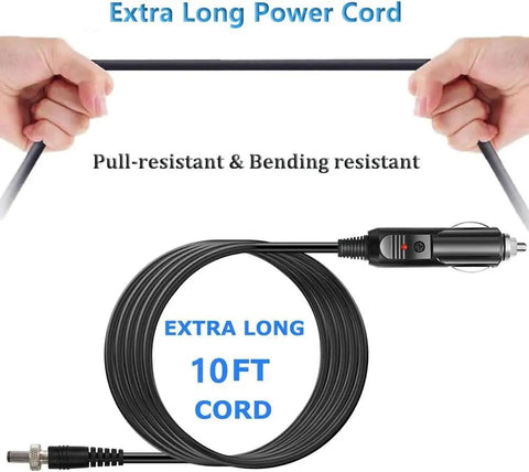 12V Car Power Adapter For NexStar Telescopes And Celestron Mounts with 10 ft extra long pull-resistant cord
