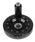 Top Tier Solid Bakelite Milling Handwheel Handle 63mm Replacement Part for Heavy Duty Industrial Machinery Tools With Durable Ergonomic Grip Design black 63mm handwheel handle with degree markings