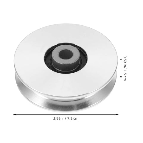 Aluminum Pulley Wheel Set 2pcs For Cable Machines 75mm Silent Bearing Rope Roller For Home Gym Pulleys Heavy Duty Weight Lifting Attachments Fitness Equipment Upgrade, 75mm aluminum wheel