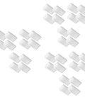 36 Piece Heavy Duty Leveling Shims For Furniture Stabilizer Bed Risers Non Slip Couch Block Rock Solid No Wiggle Game Changer For Chair Table Fridge Diy Home Repair white rubber shims arranged in groups