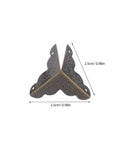 Old School Box Corner Protectors Set For Wood Furniture And Cabinets, 2.5cm metal edge guards with antique design, 50Pcs