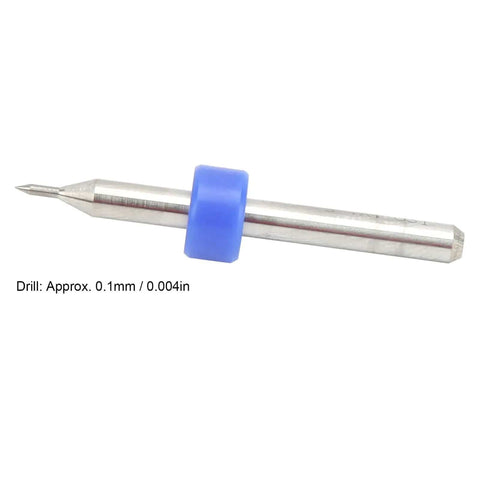 Ten Pack 0.1mm Tungsten Carbide Nozzle Cleaning Needles For 3D Printer Nozzle Clogs CNC PCB And SMT Circuit Board Repair Tool Kit Built For Pro Grade Precision Cleaning And Easy Maintenance needle close-up view with measurement