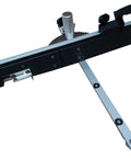 Beast 27 Position Precision Miter Gauge With Box Joint Fence and Stop for table saws, angle view showing fence and miter gauge.