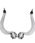Front view of control arms from 16 Piece Control Arm With Ball Joint And Bushing Stabilizer Link Tie Rod Kit For A8 D4 Models 2009 To 2018.