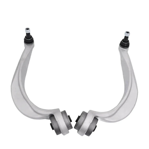 Front view of control arms from 16 Piece Control Arm With Ball Joint And Bushing Stabilizer Link Tie Rod Kit For A8 D4 Models 2009 To 2018.