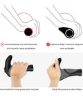 Ergonomic Bicycle Grips With Wide Palm Support 130 Mm Long Grippy Rubber Handlebar Grips With Aluminum Lock On Mechanism diagrams