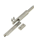 Premium Brazed Carbide Parting And Grooving Tool For Wood Turning Lathe With Rock Solid Eight Inch Aluminum Handle Tough As Nails Grip Designed To Nail Every Cut Made In Usa, showing tool parts and screws.