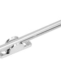 Stainless Steel Light Duty Door Closer With Automatic Spring Buffer, top angle view, highlighting adjustable mechanism
