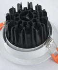Sharp 4 Pack LED Recessed Lighting With Multidirectional Focusing And Heavy Duty Waterproof Connectors For Any Workshop Space That Gonna Keep Your Area Lit Smoothly Without Skipping A Beat At 35W recessed light housing with spring clips and heat sink.
