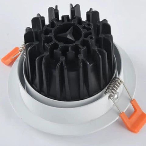 Sharp 4 Pack LED Recessed Lighting With Multidirectional Focusing And Heavy Duty Waterproof Connectors For Any Workshop Space That Gonna Keep Your Area Lit Smoothly Without Skipping A Beat At 35W recessed light housing with spring clips and heat sink.