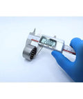 Measuring Built Tough One Way Needle Roller Bearing 30x37x20mm with calipers for precise fit evaluation.