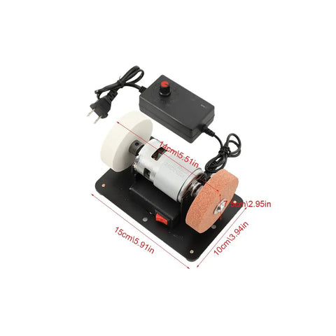 Workhorse Multi Purpose Bench Grinder And Sander With Rock Solid Brushless Motor and Variable Speed Dial, compact design.