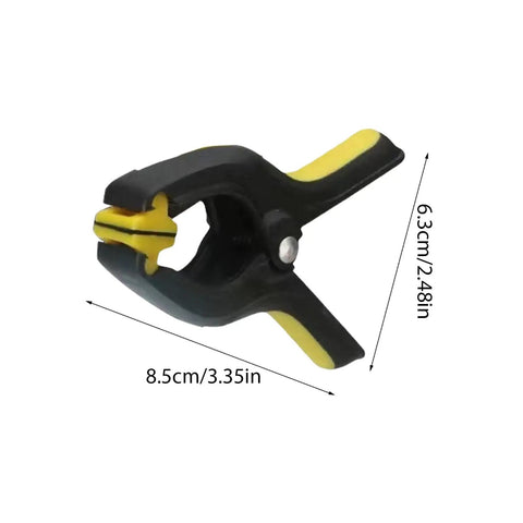 Single clamp from 10 Pack Portable Sturdy Spring Clamps For Craft Projects Photography Backdrops And Home Use With Adjustable Grips.