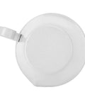 Top view of Easy Pour Stainless Steel 100ml Coffee Measuring Cup With V Shaped Spout And Clear Scale For Smooth Milk Frothing