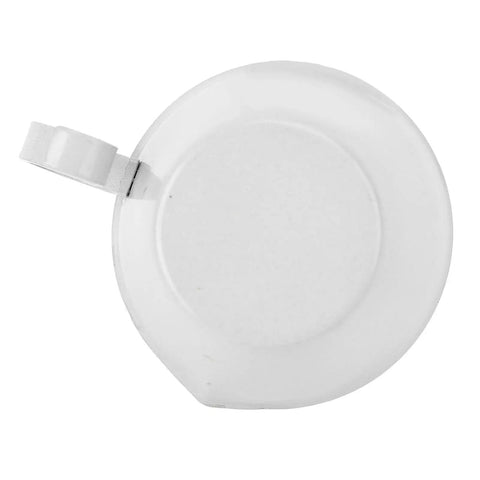Top view of Easy Pour Stainless Steel 100ml Coffee Measuring Cup With V Shaped Spout And Clear Scale For Smooth Milk Frothing