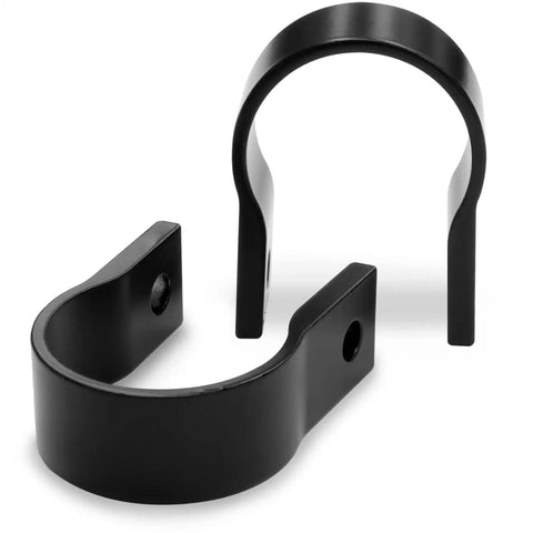 Stealth 1.5 Inch Round Pipe Audio Mount Adapter Clamp For No Drill Install, Discreet Speaker System Mounting shown in black finish.