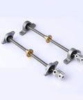 Upgrade Your 3D Printer With This Heavy Duty T8 Lead Screw Vertical Horizontal Kit Featuring 8mm Diameter And 2mm Pitch Available In Multiple Lengths Perfect For CNC Machines And Stepper Motors For Smooth And Precise Printing Every Single Time. T8 lead screw kit with 8mm threaded shaft, bearing mounts, and coupler for 3D printer or CNC