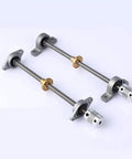 High Performance T8 Lead Screw Vertical And Horizontal Kit For 3D Printers And CNC Machines Featuring Smooth 2mm Pitch And Durable Kfl08 Or Kp08 Nut Bearing Set Perfect For Upgrading Your Build With Precision Rods In Varied Lengths. T8 lead screw kit with bearings, couplers, and nut blocks for 3D printer CNC motion