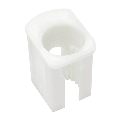 White plastic adapter from CFG 40079 Handle Kit For Pressure Balancing Tub And Shower Valves Includes Screw And Plastic Adapter Fix Loose Handle Fast