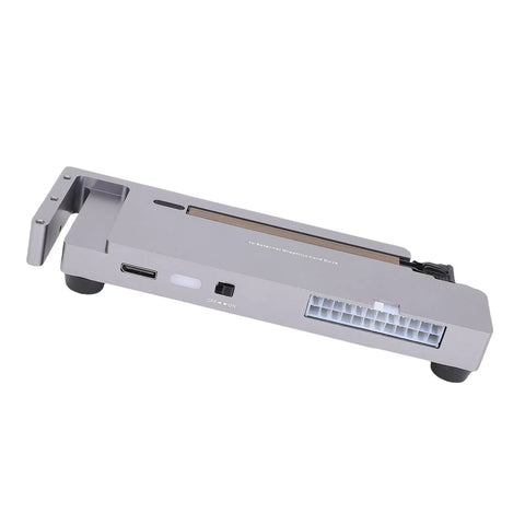 Turn Your Ordinary Laptop Into A Straight Up Gaming Beast With This External GPU Dock showing the sleek gray design of a PCIe 4.0 X16 dock.