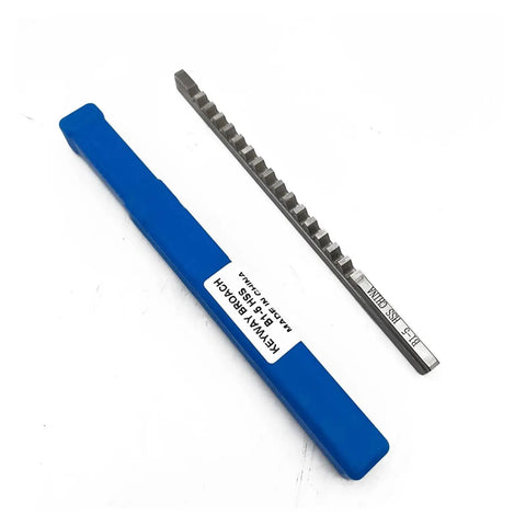 Push Type Broach Cutting Tool 5/16 Inch Size With Shim shown with protective blue case