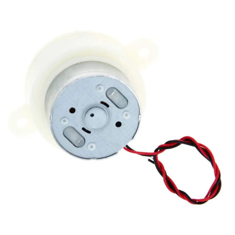 2 Pack DC 6V Micro Gear Motors With Dope Compact Reducer For RC Cars And Robots, front view with wires