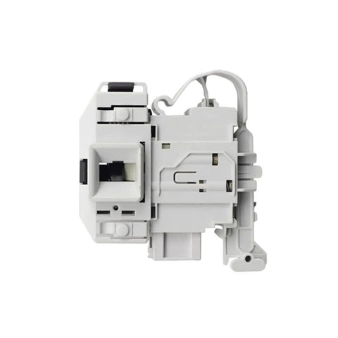 Washer Door Lock Delay Switch Replacement Kit For DKS67A DKS67617 DKS67626 Keeps Your Washer Door Locked Through The Cycle And Delays Unlock After Finish Easy Install Interlock Lock Assembly, gray plastic