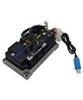 Electric Motorcycle And Scooter Motor Kit For Programmable EM100GTS 72360S 200A 3KW Brushless DC Controller with wiring shown
