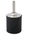 Heavy Hitter 25 Piece Sanding Drum Kit For Drills And Benchtop Presses With Five Mandrel Arbors, black rubber sanding drum with metal shaft.