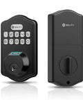 Smart Digital Deadbolt With Keyless Entry And Fingerprint Access No Key Fumble Auto Lock 50 Custom Codes And Biometric Guests